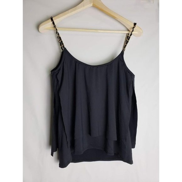 Michael Khors black/Gold strap top M - Picture 3 of 12